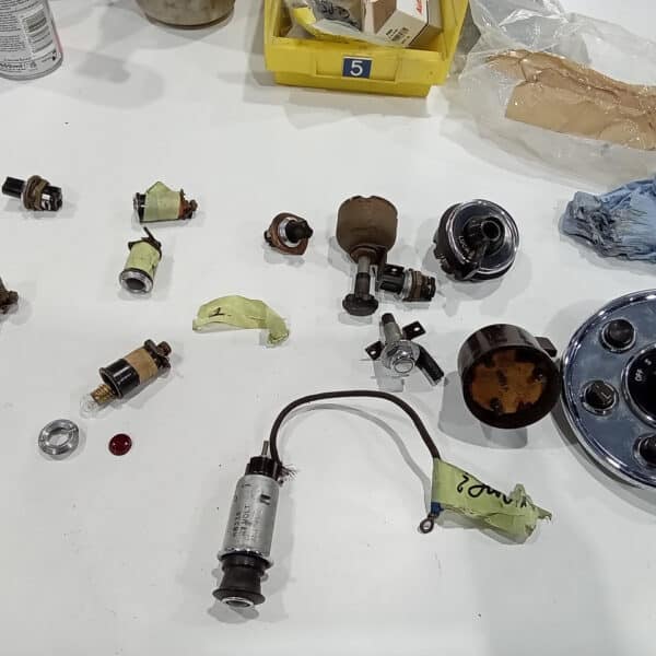 121125 1953 Aston Martin DB2 Dash Parts Cleaned 4