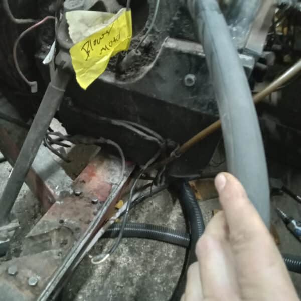 121125 1970 Aston Martin DBS Firewall Insulation 4