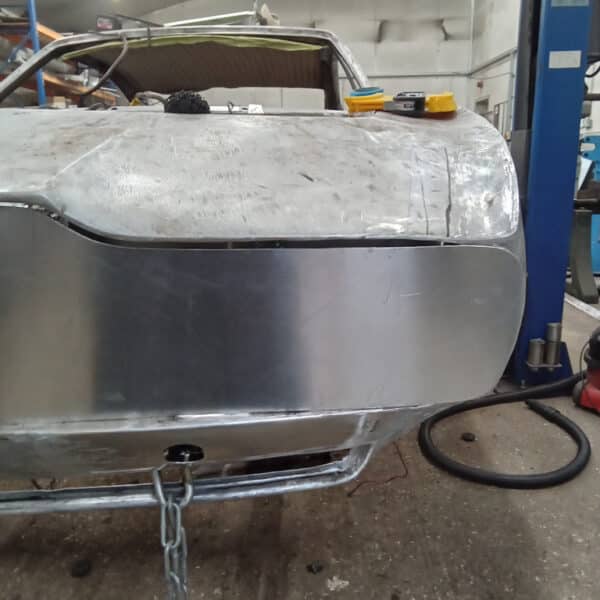 141125 1970 Aston Martin DBS Front End Cut for Grille Fitment 2