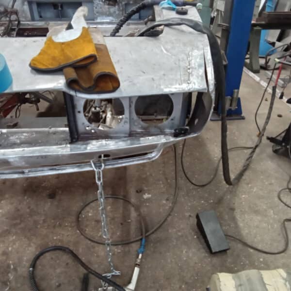 141125 1970 Aston Martin DBS Front End Cut for Grille Fitment 4