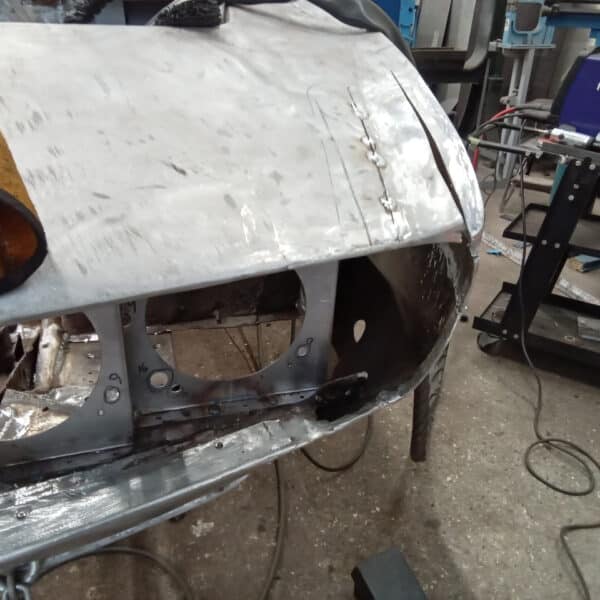 141125 1970 Aston Martin DBS Front End Cut for Grille Fitment 6