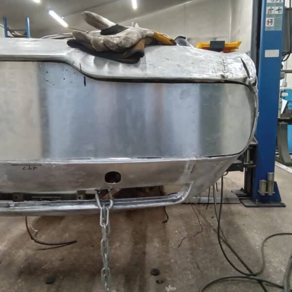 141125 1970 Aston Martin DBS Front End Cut for Grille Fitment 7