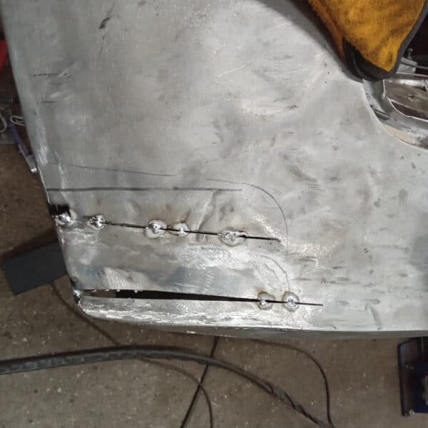 141125 1970 Aston Martin DBS Front End Cut for Grille Fitment 8