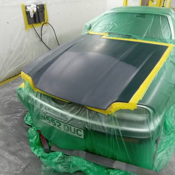 171125 1995 Jaguar XJS Convertible Paint Repair on Bonnet and Wing 2