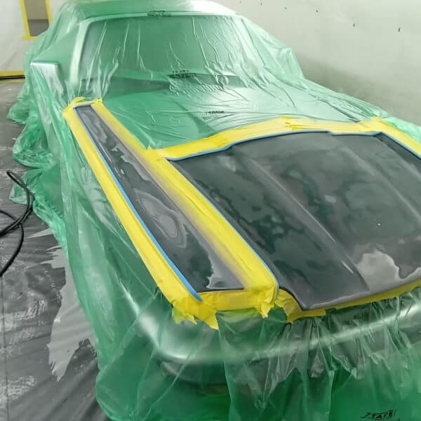 171125 1995 Jaguar XJS Convertible Paint Repair on Bonnet and Wing 3