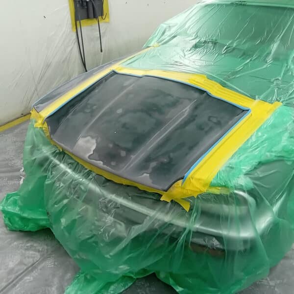 171125 1995 Jaguar XJS Convertible Paint Repair on Bonnet and Wing 4