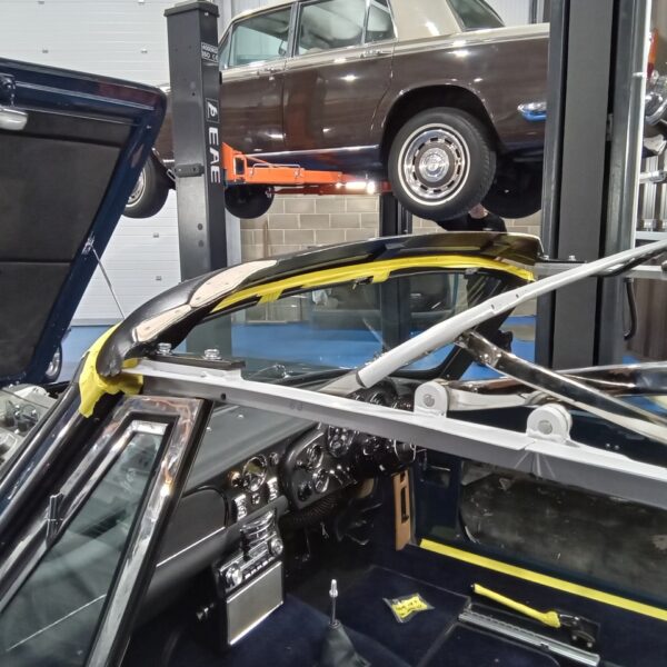 261125 1969 Aston Martin DB6 Volante Hood Frames and Carpets