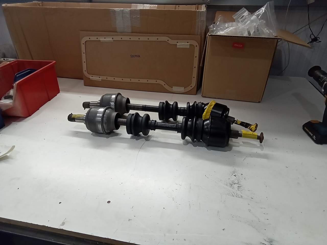 311025 1978 Mercedes 350SL Rear Drive Shafts Refurbished 3