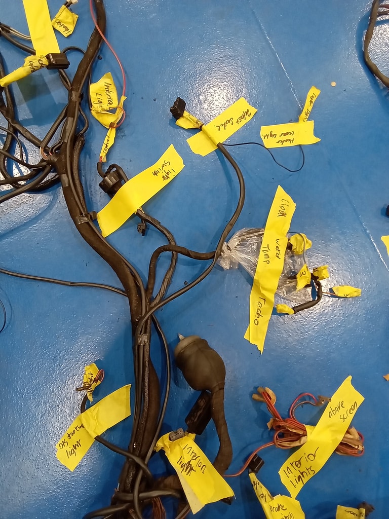 311025 1978 Mercedes 350SL Wiring Loom Reference 14