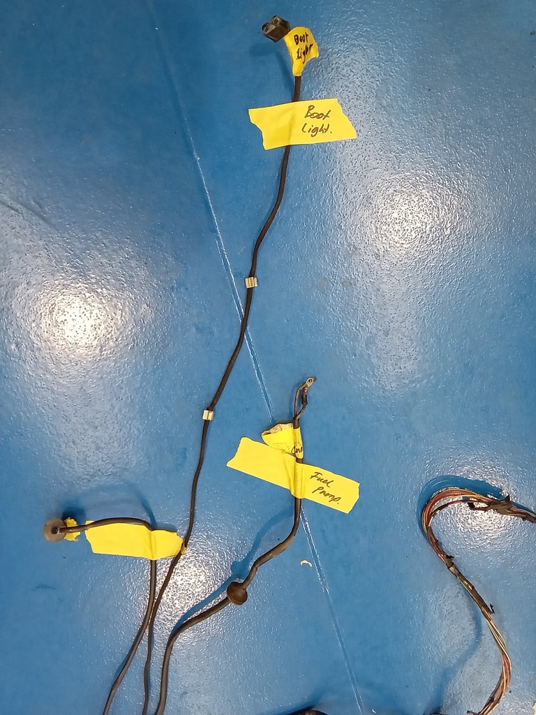 311025 1978 Mercedes 350SL Wiring Loom Reference 19