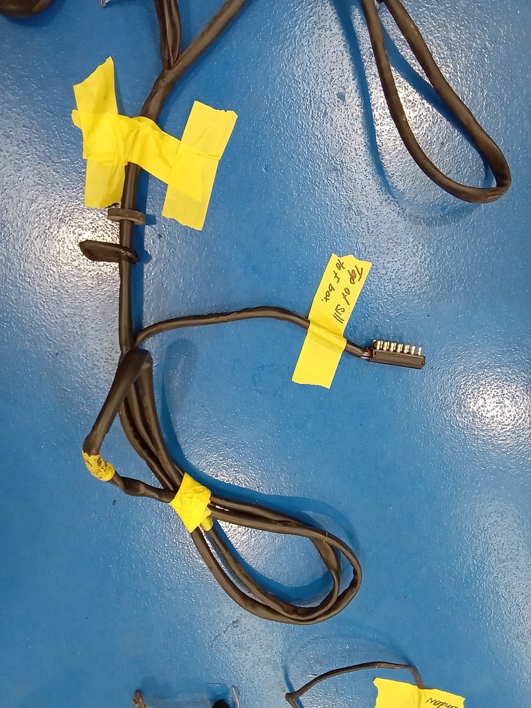 311025 1978 Mercedes 350SL Wiring Loom Reference 21