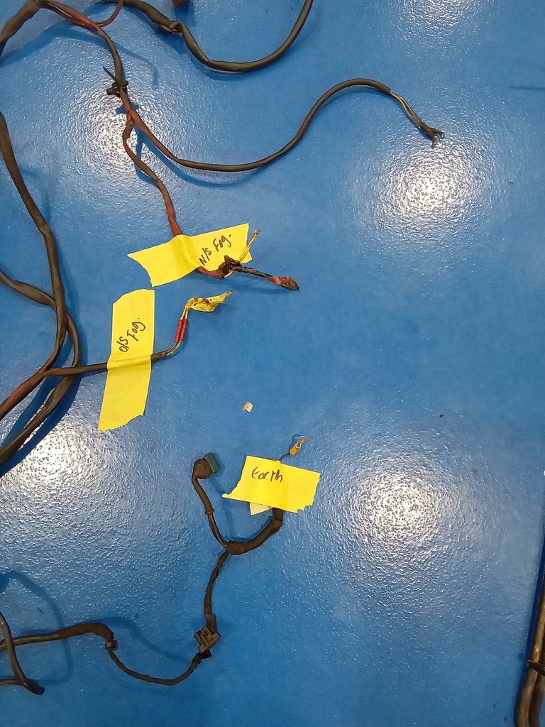 311025 1978 Mercedes 350SL Wiring Loom Reference 5