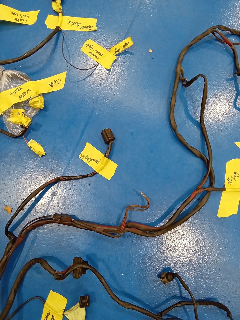311025 1978 Mercedes 350SL Wiring Loom Reference 6