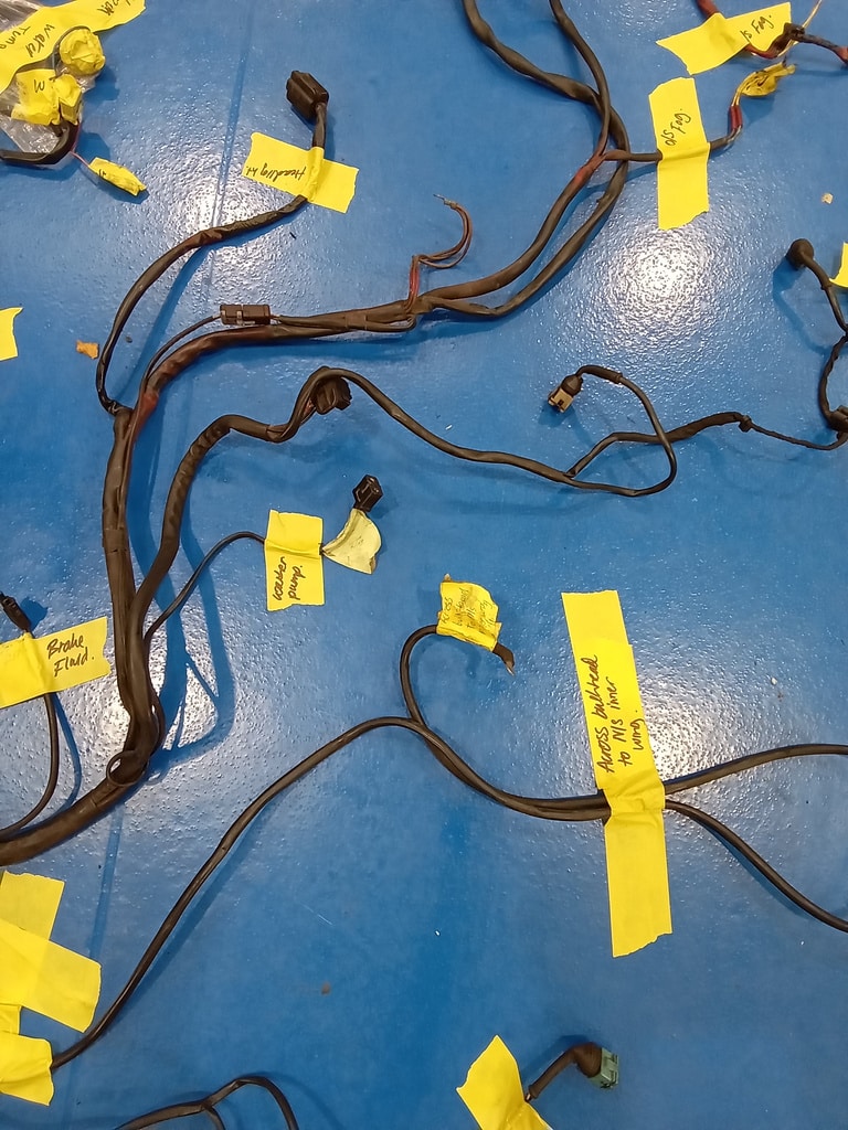 311025 1978 Mercedes 350SL Wiring Loom Reference 7