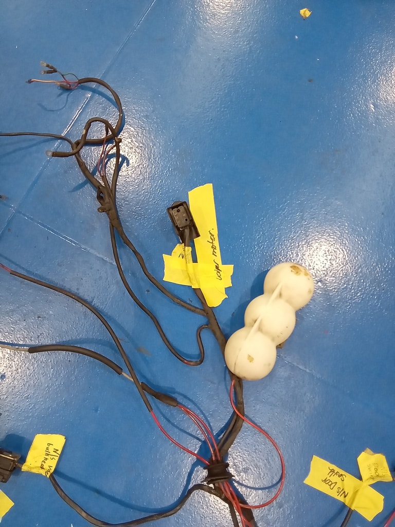 311025 1978 Mercedes 350SL Wiring Loom Reference 9