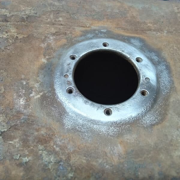 061225 1963 Morris LD Fuel Tank Cleaned and Painted