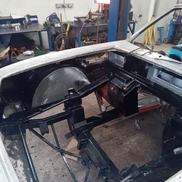 091225 1970 Aston Martin DBS Engine Bay Rust Encapsulator 6