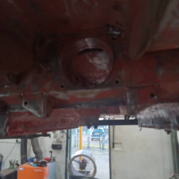 111225 1970 Aston Martin DBS Removing Underguard 16