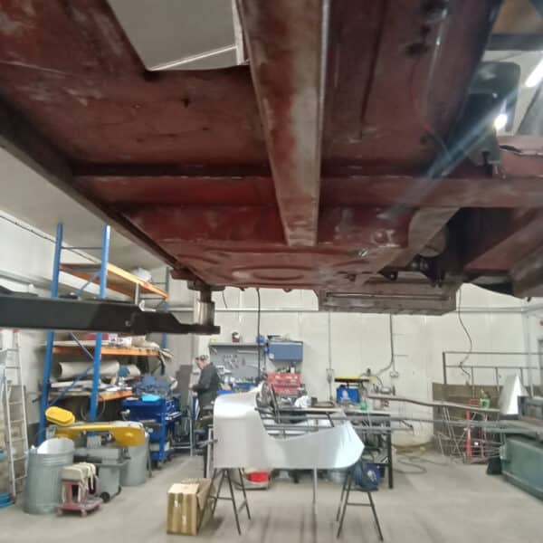 111225 1970 Aston Martin DBS Removing Underguard 18