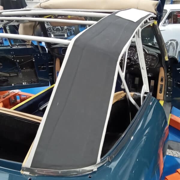 161225 1969 Aston Martin DB6 Volante Hood Replacement Started