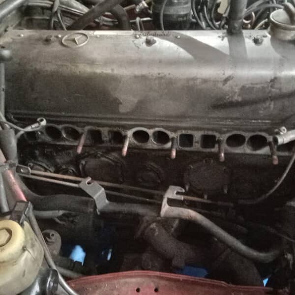 261125 1973 Mercedes 250 New Bumpers Exhaust and Intake Manifods Chrome Bashbar 28