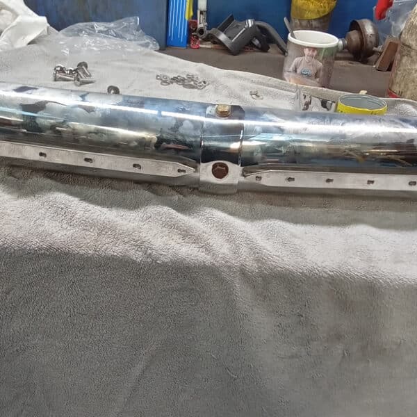 261125 1973 Mercedes 250 New Bumpers Exhaust and Intake Manifods Chrome Bashbar 30