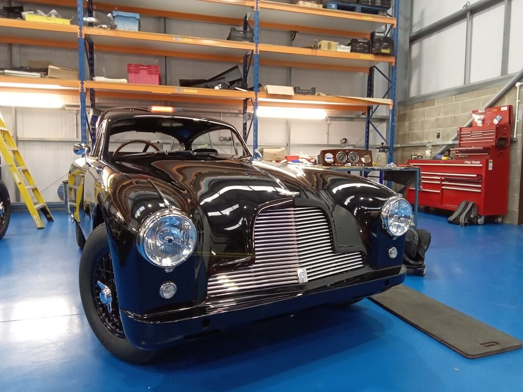 281125 1953 Aston Martin DB24 Bonnet Chrome and Light 3 edited