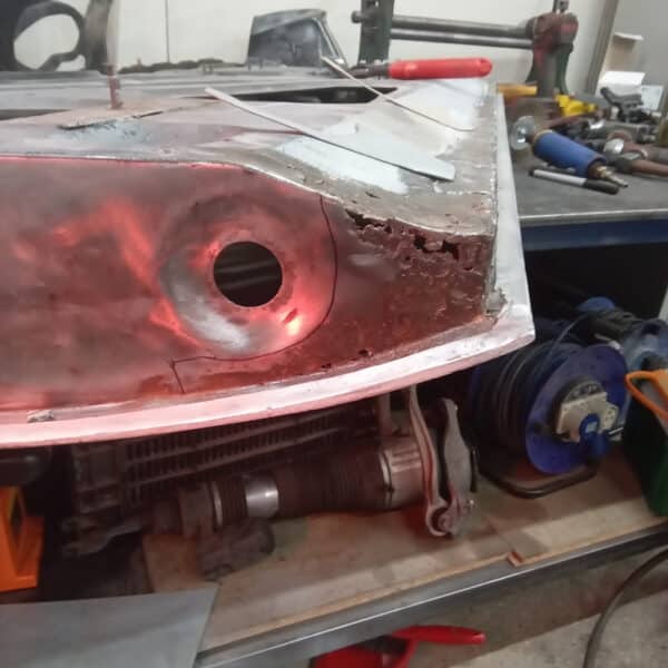 080126 1970 Aston Martin DBS Door Rust 1