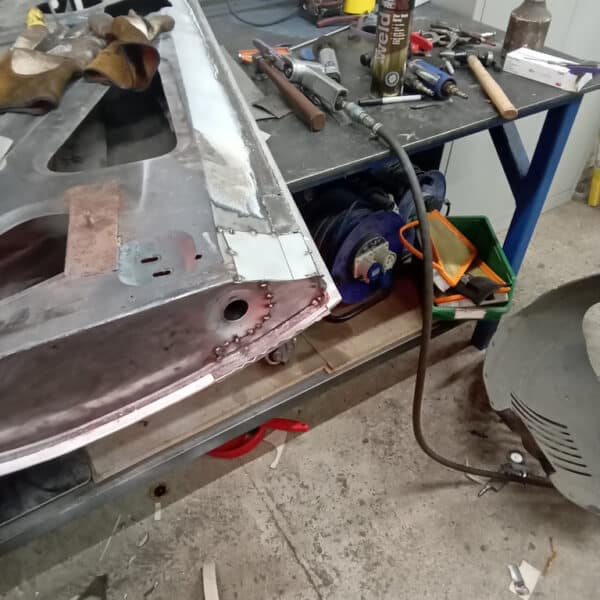 080126 1970 Aston Martin DBS Door Rust 8 1