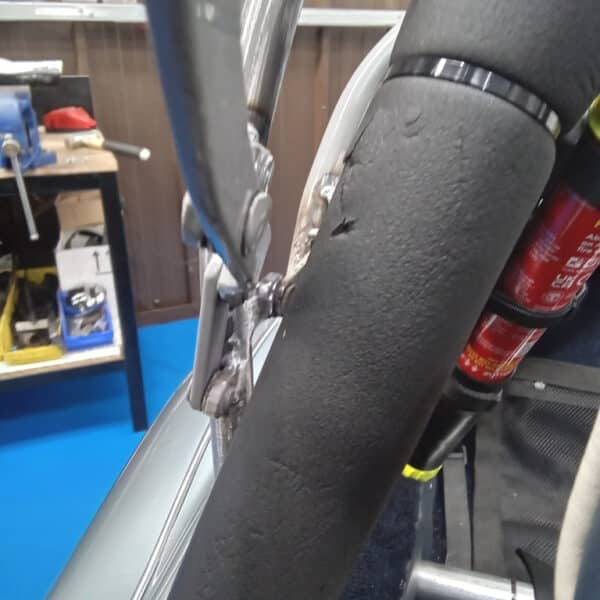 160126 1960 Austin Healey 3000 Hood Frame and Alternator 5