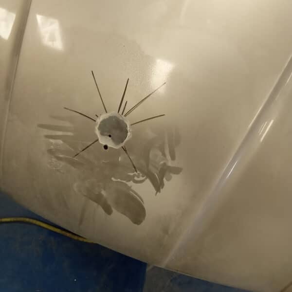 200126 1991 Jaguar XJS Hole in Bonnet 2