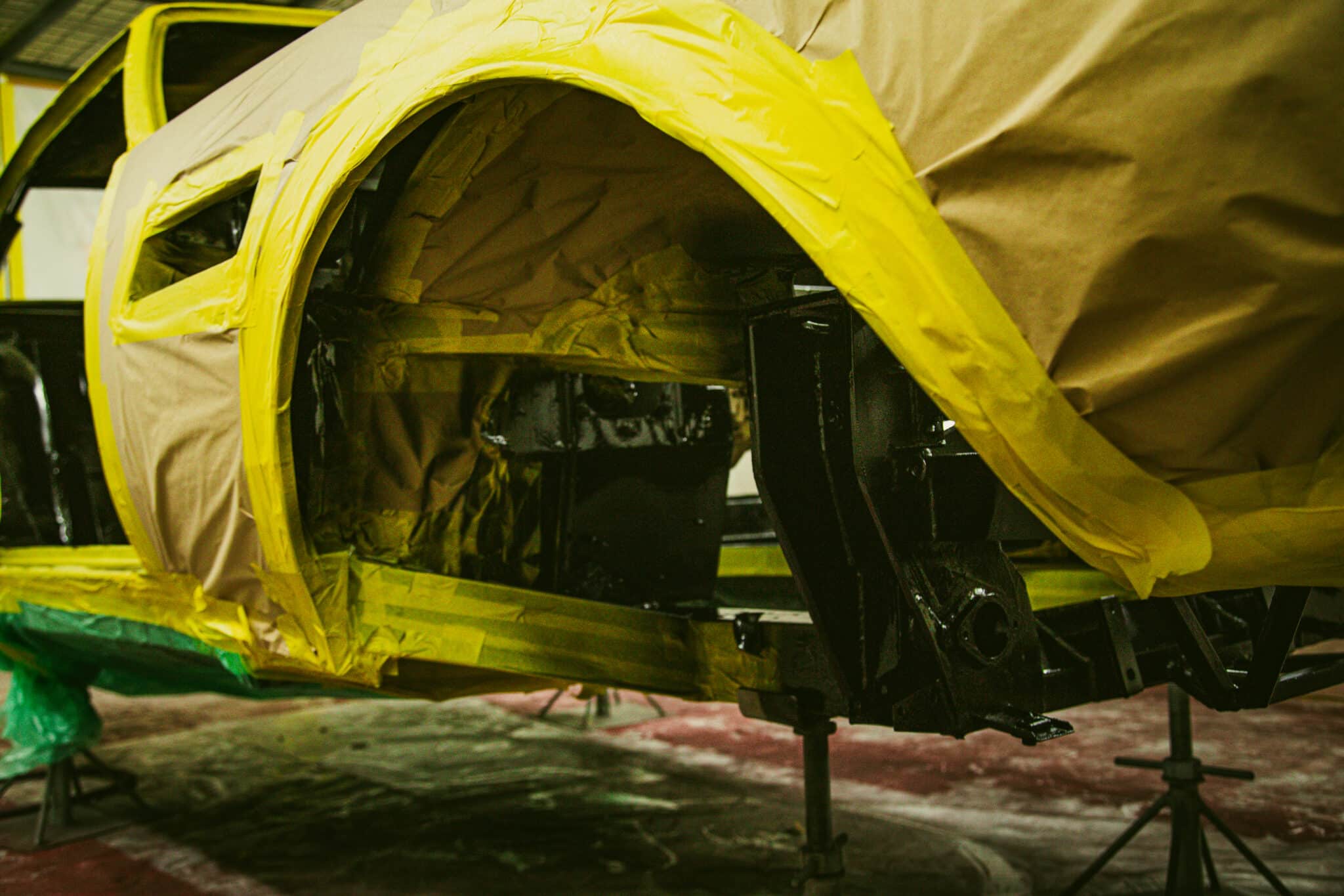 210126 1970 Aston Martin DBS Floors Engine Bay Painted 101 scaled