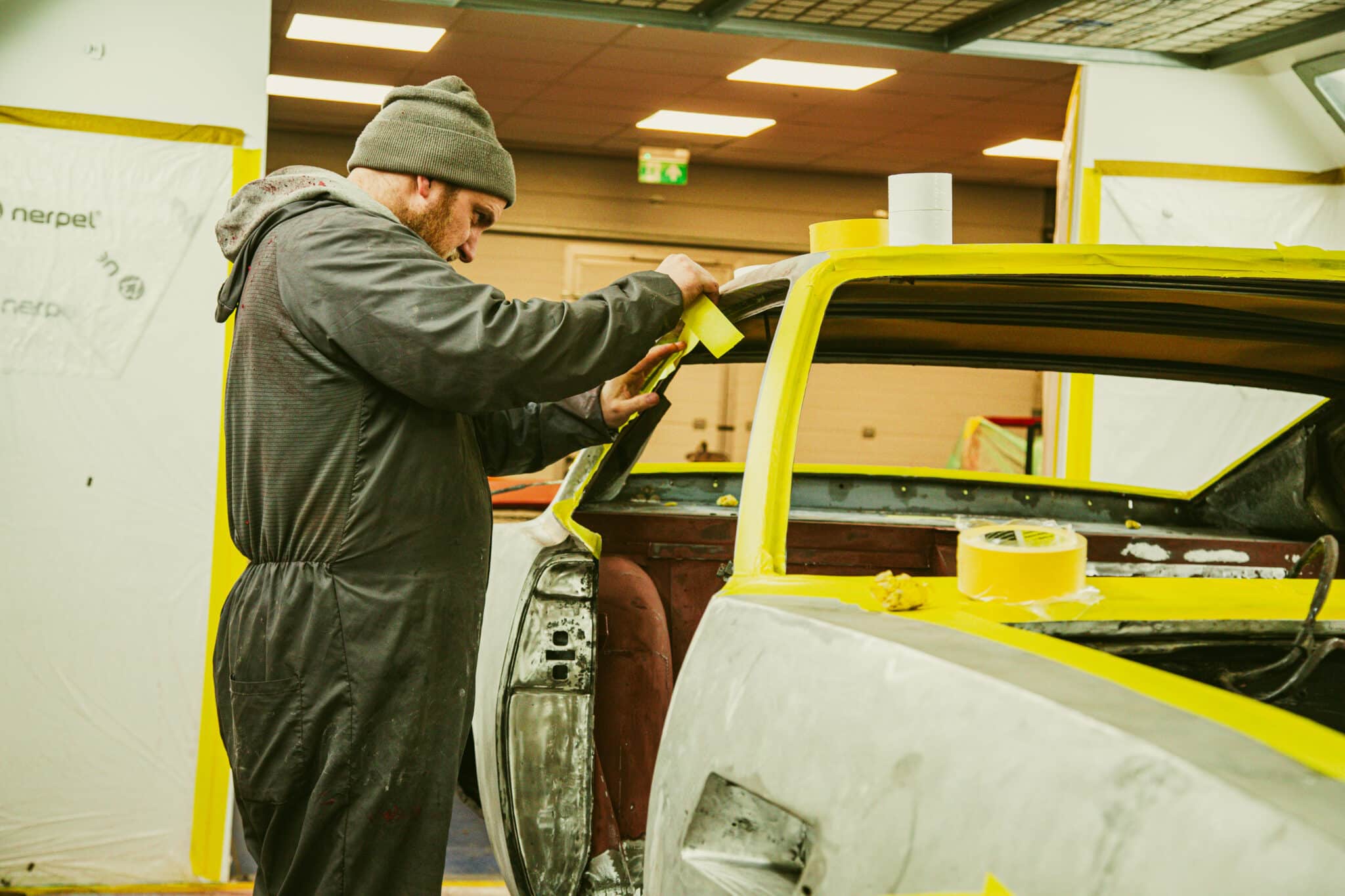 210126 1970 Aston Martin DBS Floors Engine Bay Painted 11 scaled