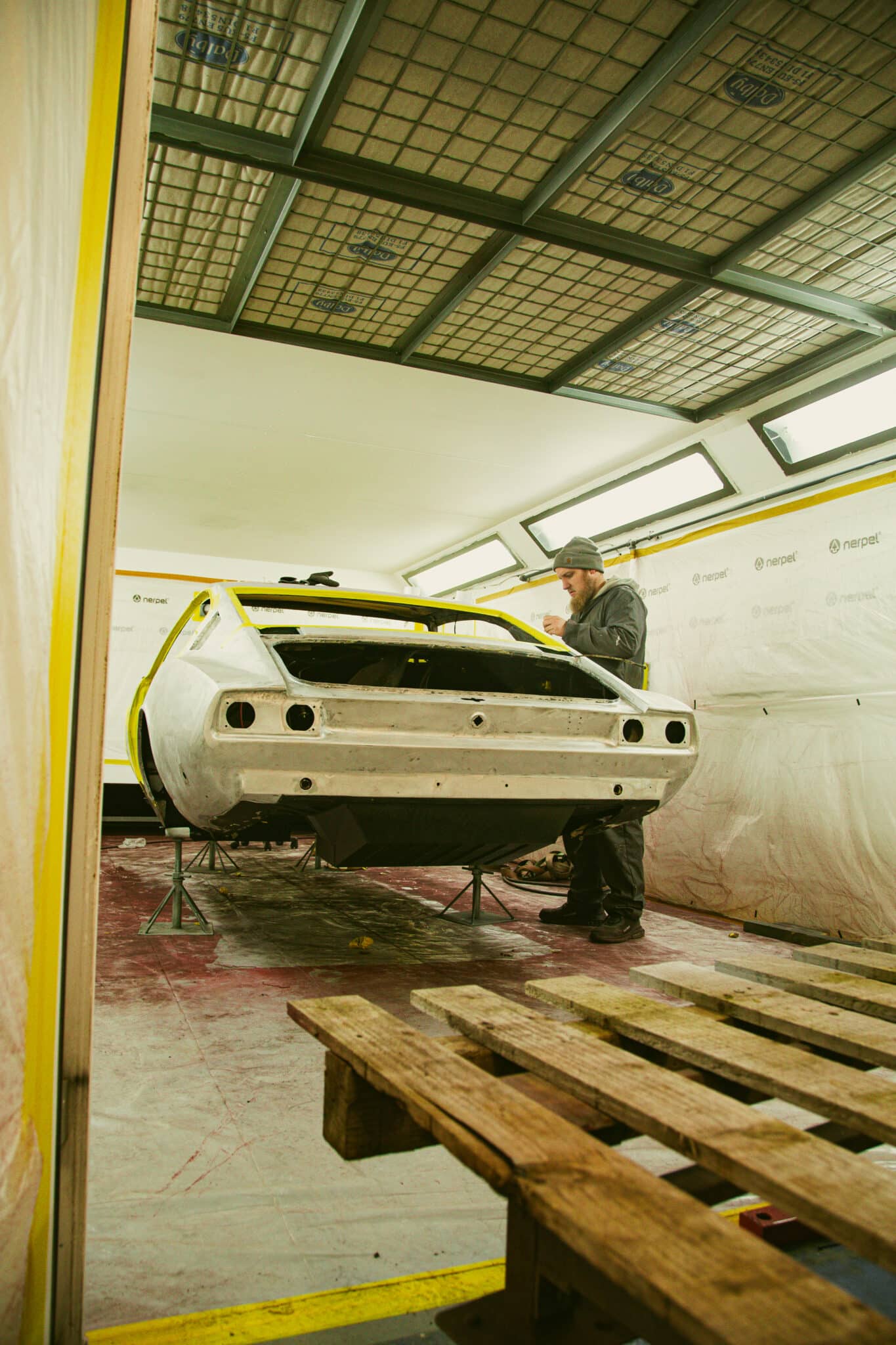 210126 1970 Aston Martin DBS Floors Engine Bay Painted 2 scaled