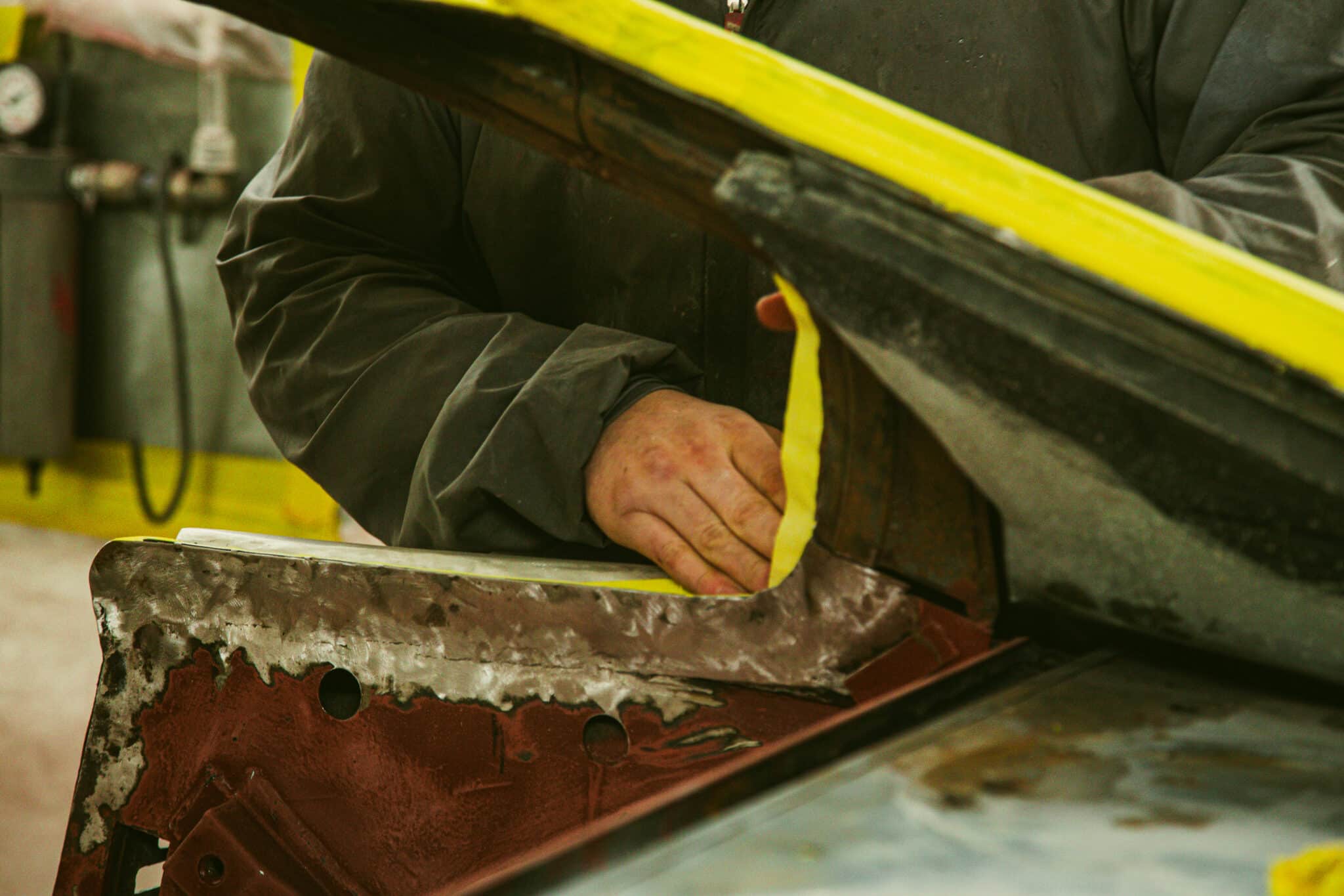 210126 1970 Aston Martin DBS Floors Engine Bay Painted 3 scaled