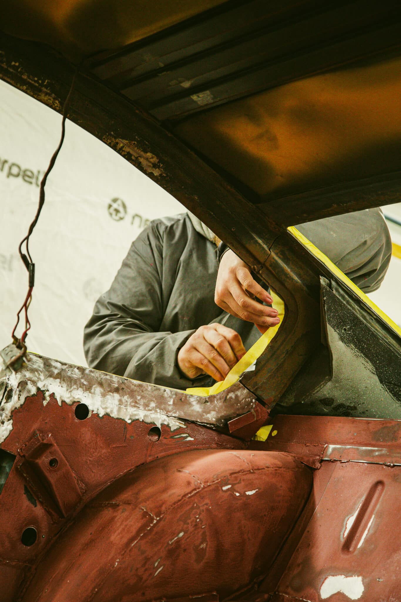 210126 1970 Aston Martin DBS Floors Engine Bay Painted 6 scaled