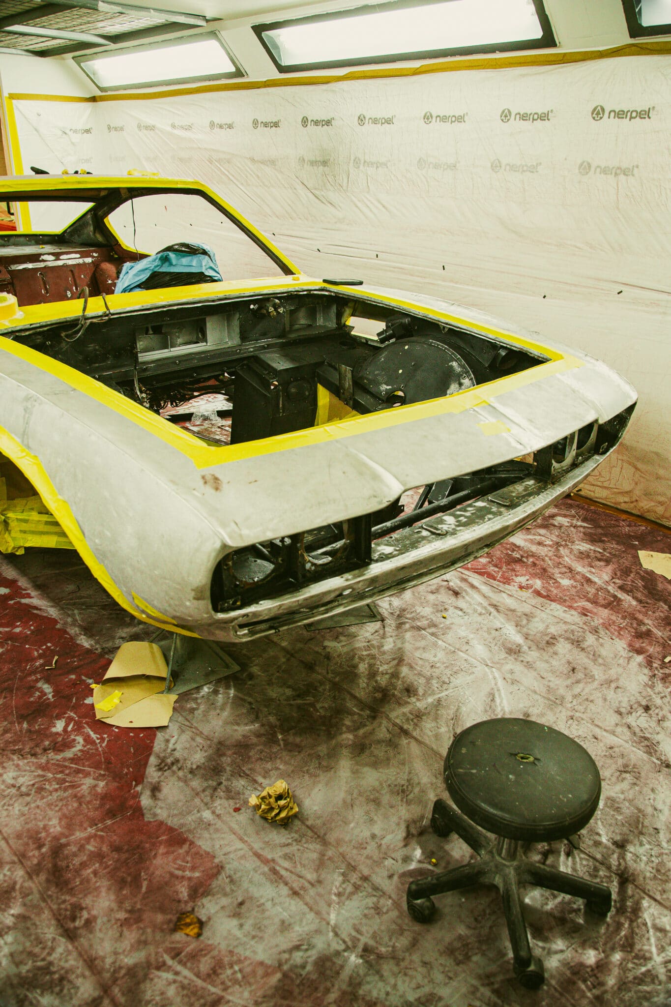 210126 1970 Aston Martin DBS Floors Engine Bay Painted 9 scaled