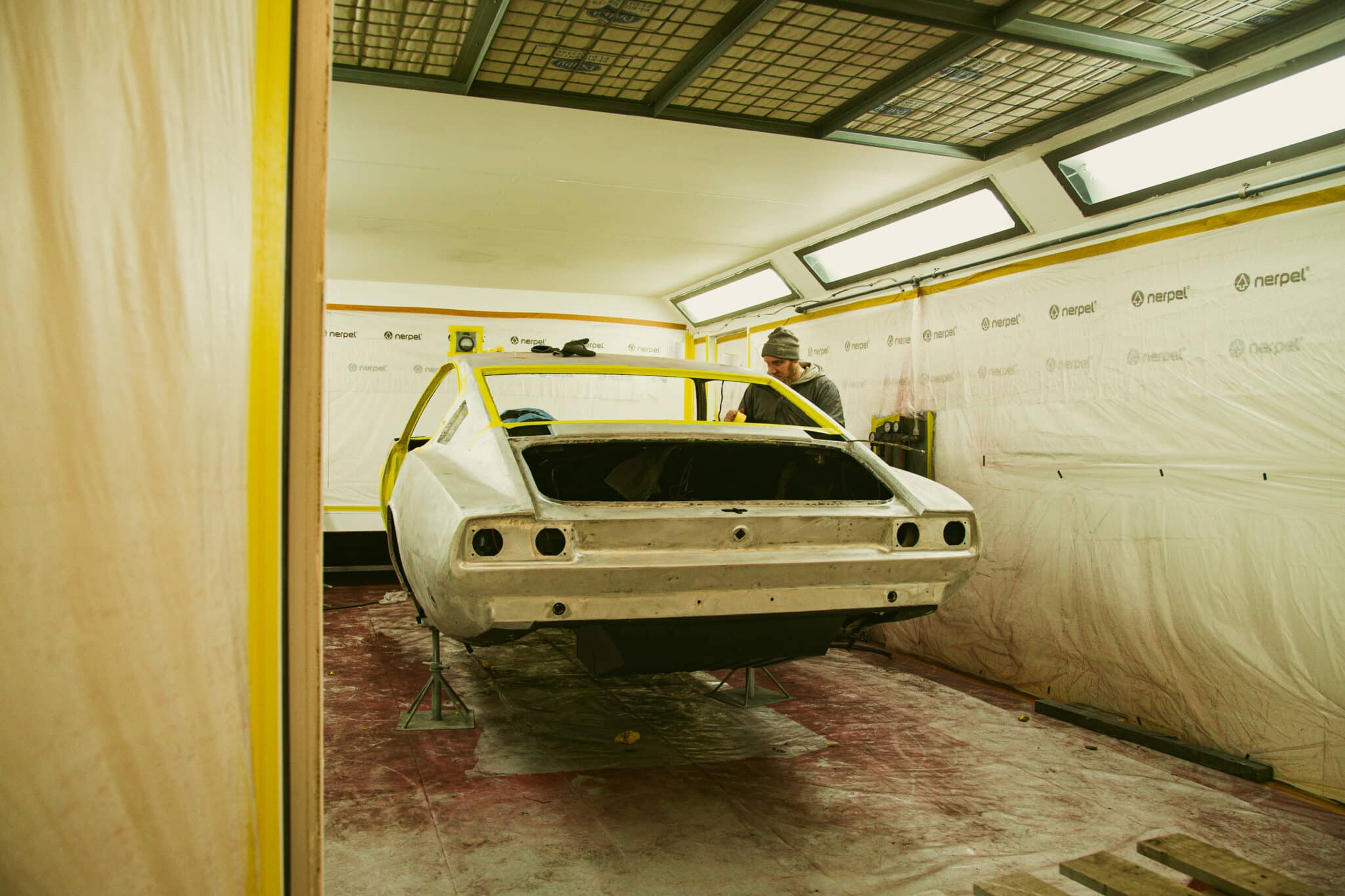 210126 1970 Aston Martin DBS Floors Engine Bay Painted scaled