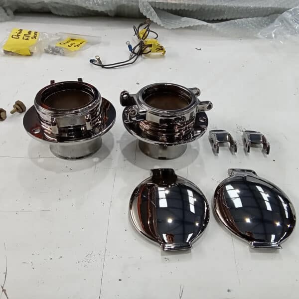 230126 1969 Aston Martin DB6 Volante Fuel Caps Door Cards Battery Mount and Stone Guards 16