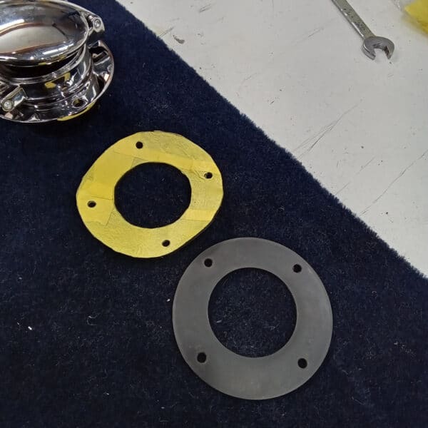 230126 1969 Aston Martin DB6 Volante Fuel Caps Door Cards Battery Mount and Stone Guards 27