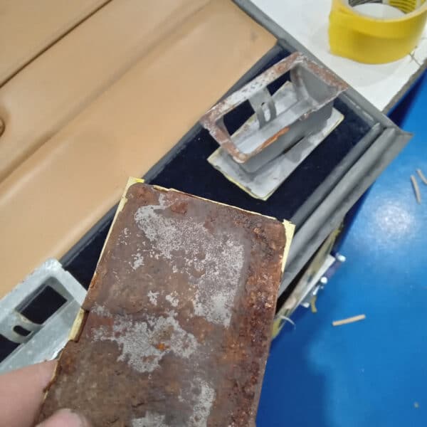 230126 1969 Aston Martin DB6 Volante Fuel Caps Door Cards Battery Mount and Stone Guards 36