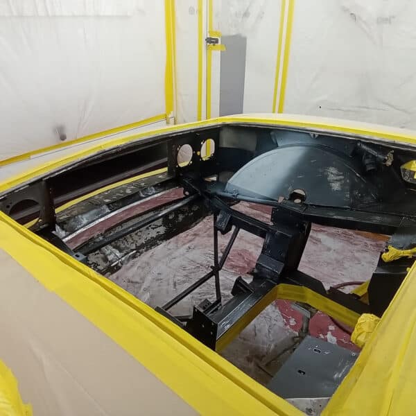 240126 1970 Aston Martin DBS Wheel Arch and Boot Painted Black 10