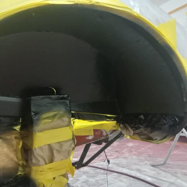 240126 1970 Aston Martin DBS Wheel Arch and Boot Painted Black 14