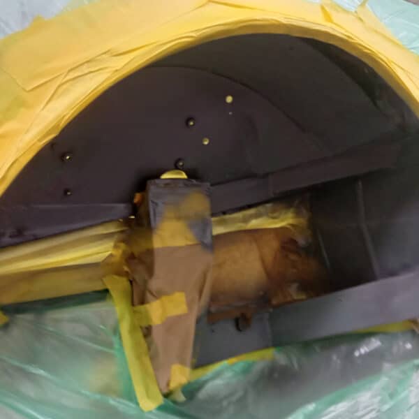 240126 1970 Aston Martin DBS Wheel Arch and Boot Painted Black 18