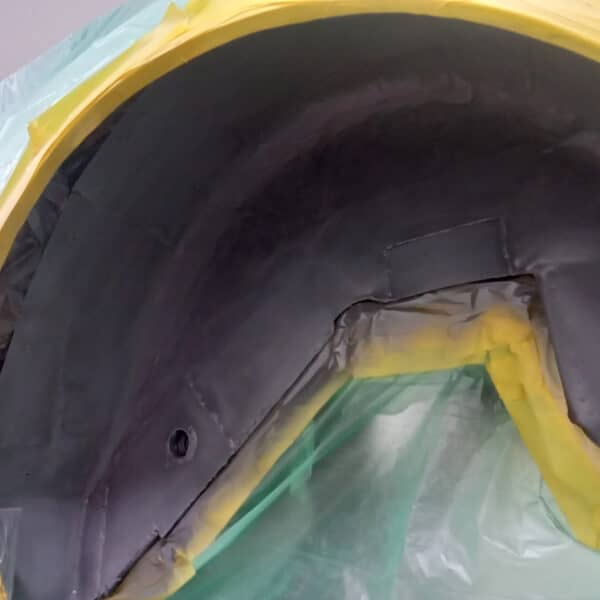 240126 1970 Aston Martin DBS Wheel Arch and Boot Painted Black 19