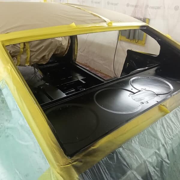 240126 1970 Aston Martin DBS Wheel Arch and Boot Painted Black 4