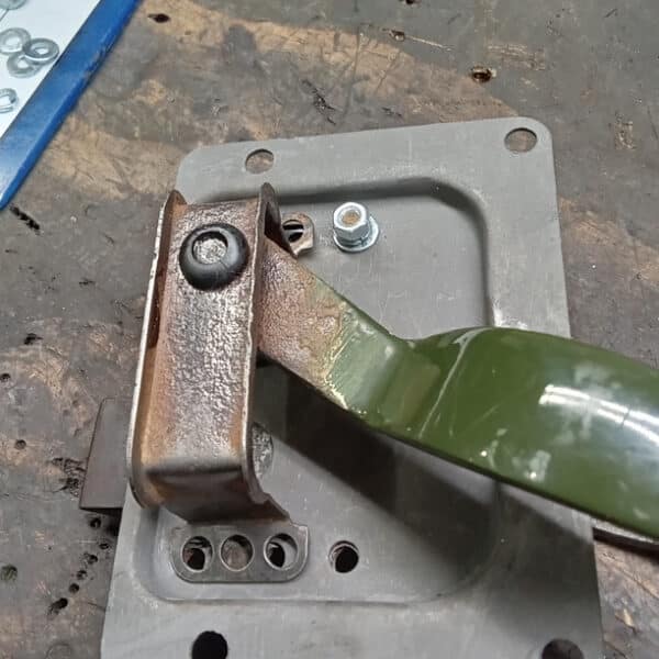 270126 1956 Land Rover Series 1 OS Door Lock Plate 2