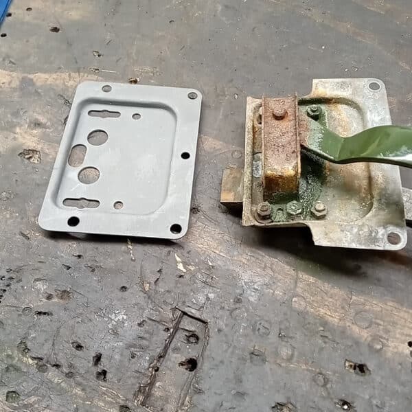 270126 1956 Land Rover Series 1 OS Door Lock Plate 7