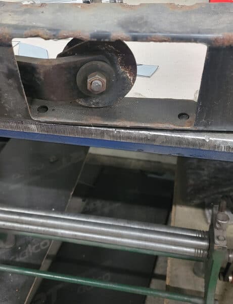 190226 1991 Jaguar XJS Rear Bumper Bracket Repaired 2