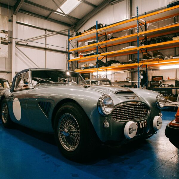 1960 Austin Healey 3000 Rally Car Workshop BTS scaled 1